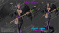 Maleficent resin pin-up figure kit by Digital Dark Pin-Ups, 1:10 to 1:4 scale, view 1 of 5