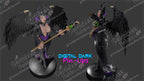 Maleficent resin pin-up figure kit by Digital Dark Pin-Ups, 1:10 to 1:4 scale, view 1 of 5