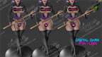 Maleficent resin pin-up figure kit by Digital Dark Pin-Ups, 1:10 to 1:4 scale, view 1 of 5