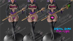 Maleficent resin pin-up figure kit by Digital Dark Pin-Ups, 1:10 to 1:4 scale, view 1 of 5