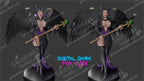 Maleficent resin pin-up figure kit by Digital Dark Pin-Ups, 1:10 to 1:4 scale, view 1 of 5