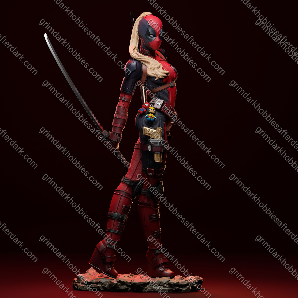 Abe3D Lady Deadpool – 1:24 Scale Print-to-Order Model