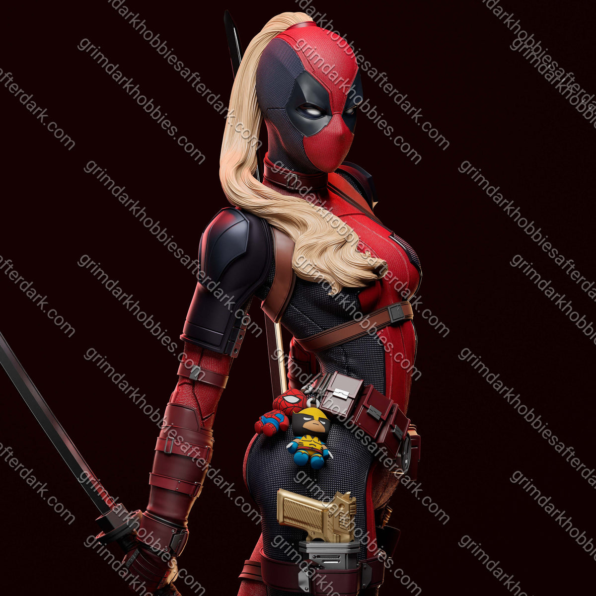 Abe3D Lady Deadpool – 1:10-1:4 Scale Print-to-Order Model