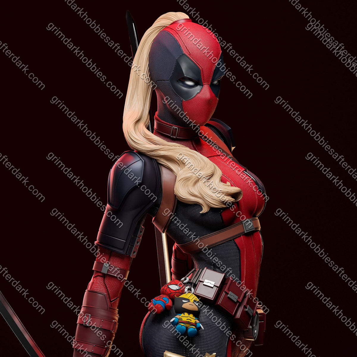 Abe3D Lady Deadpool – 1:10-1:4 Scale Print-to-Order Model