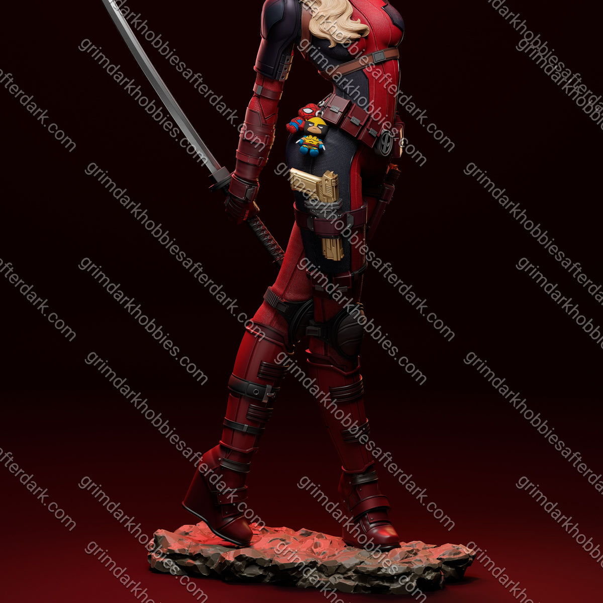 Abe3D Lady Deadpool – 1:24 Scale Print-to-Order Model