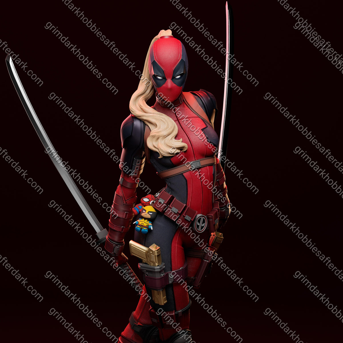 Abe3D Lady Deadpool – 1:10-1:4 Scale Print-to-Order Model