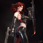 ABE3D Bloodrayne Fan Art 1:10-1:4 Scale Print-to-Order 3D Printed Resin Model Kit