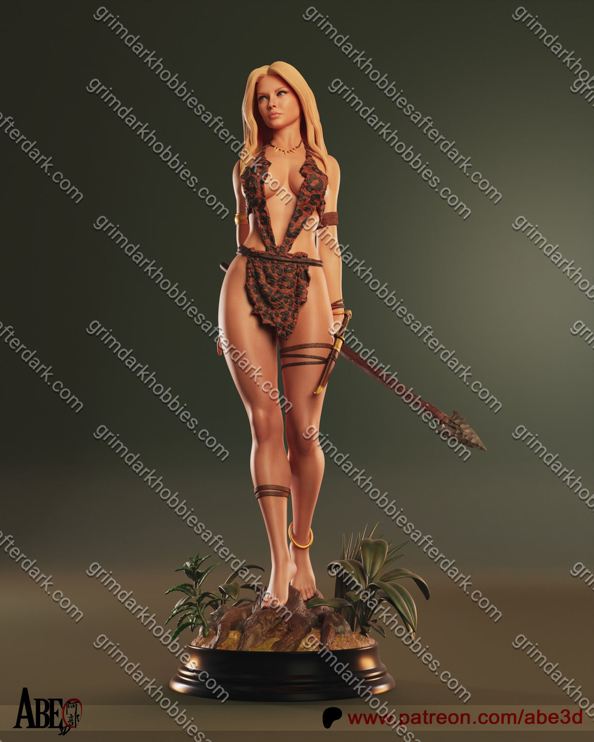 Abe3D Sheena – 1:12 Scale Print-to-Order Model