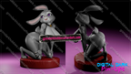 Digital Dark Pin-Ups Bella Bunny Girl – 1:10-1:4 Scale Print-to-Order Model