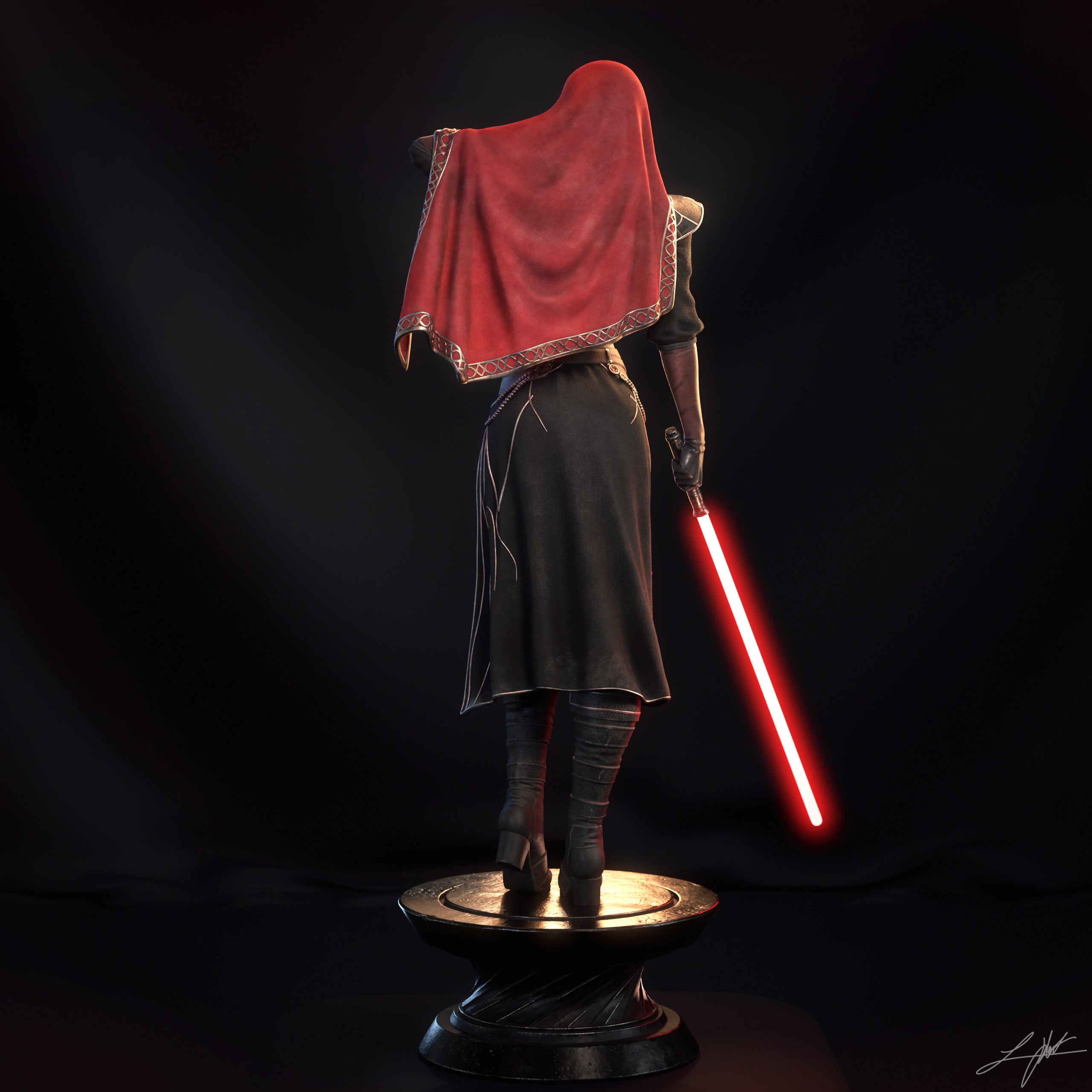 ABE3D KOTOR2 Visas Marr Fan Art 1:10-1:4 Scale Print-to-Order 3D Printed Resin Model Kit