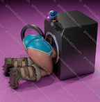Digital Dark Pin-Ups Mei Stuck – 1:12 Scale Print-to-Order Model