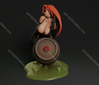 Texelion Femme Fatale Jessica Fan Art – 1:12 Scale Print-to-Order 3D Printed Resin Model Kit