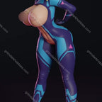 Texelion Samus Zero Suit Malfunction Fan Art – 1:24 Scale Print-to-Order 3D Printed Resin Model Kit