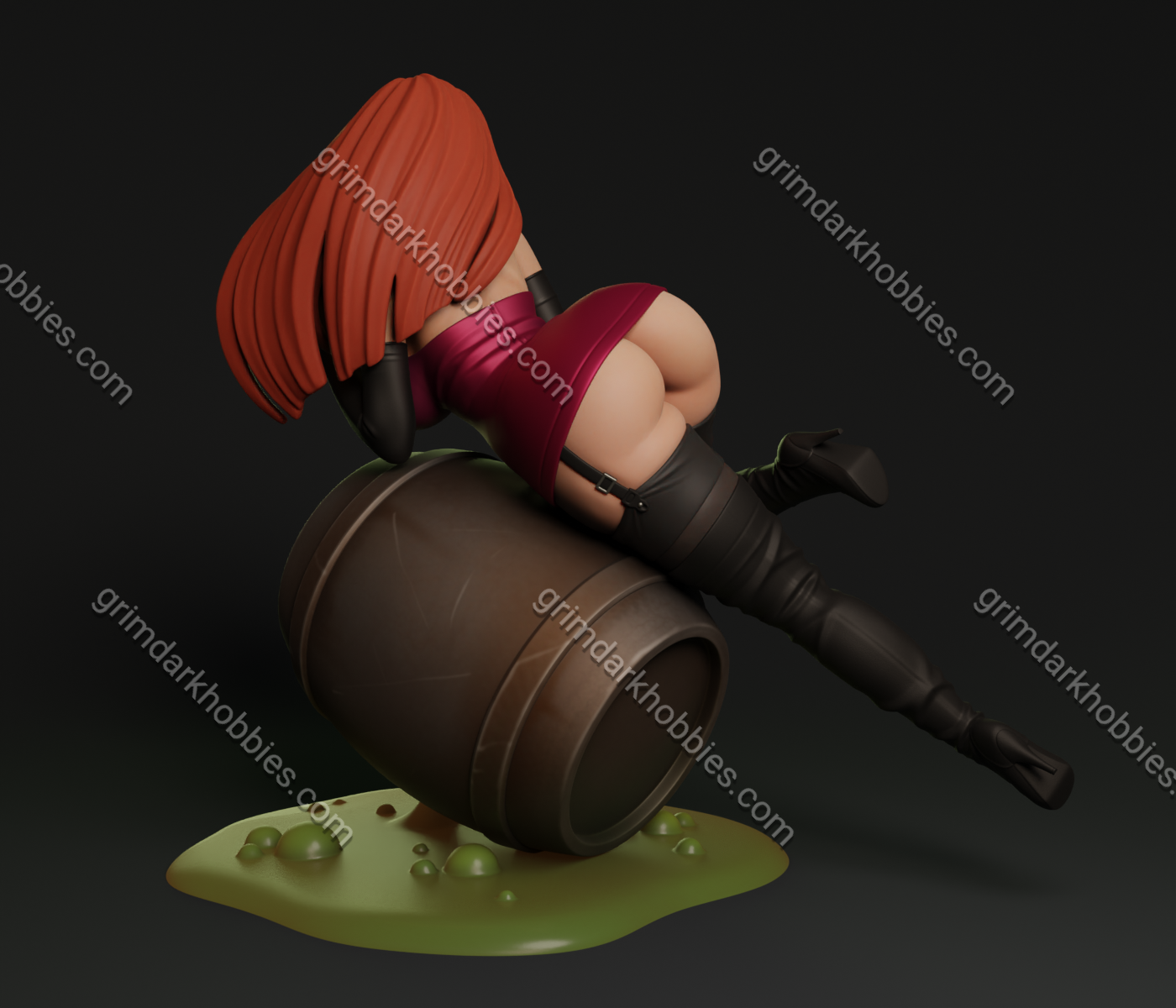 Texelion Femme Fatale Jessica Fan Art – 1:12 Scale Print-to-Order 3D Printed Resin Model Kit