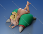 Texelion Relaxed Samus Fan Art – 1:12 Scale Print-to-Order 3D Printed Resin Model Kit