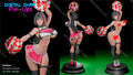 Digital Dark Pin-Ups Cheerleader Bay Fan Art – 1:12 Scale Print-to-Order 3D Printed Resin Model Kit
