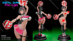 Digital Dark Pin-Ups Cheerleader Bay Fan Art – 1:12 Scale Print-to-Order 3D Printed Resin Model Kit