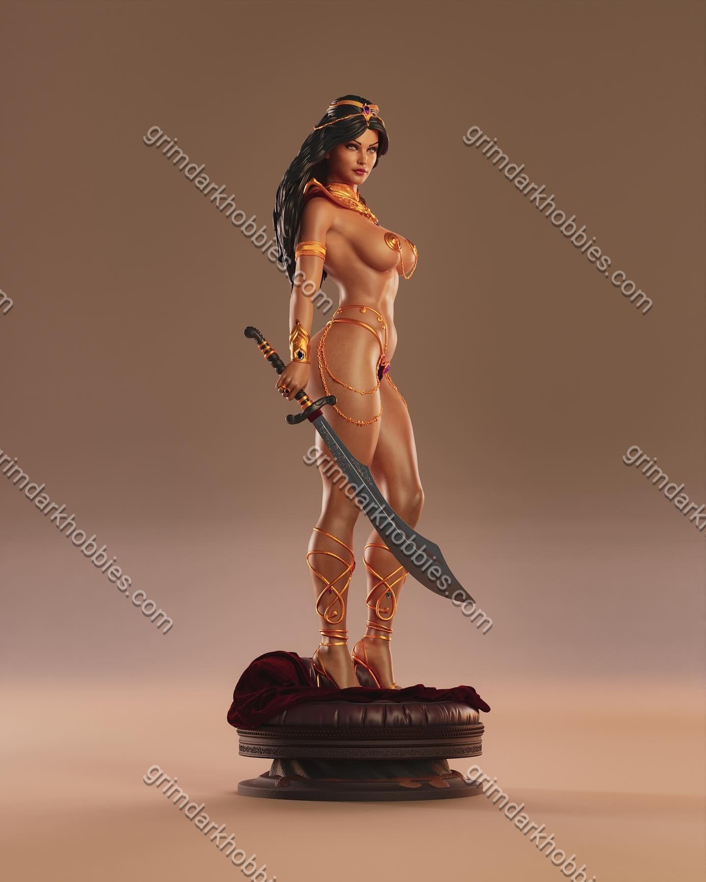 ABE3D Dejah Thoris – 1:10-1:4 Scale Print-to-Order 3D Printed Resin Model Kit