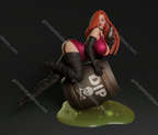 Texelion Femme Fatale Jessica Fan Art – 1:10-1:6 Scale Print-to-Order 3D Printed Resin Model Kit