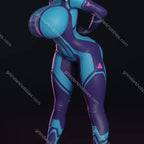 Texelion Samus Zero Suit Malfunction Fan Art – 1:24 Scale Print-to-Order 3D Printed Resin Model Kit