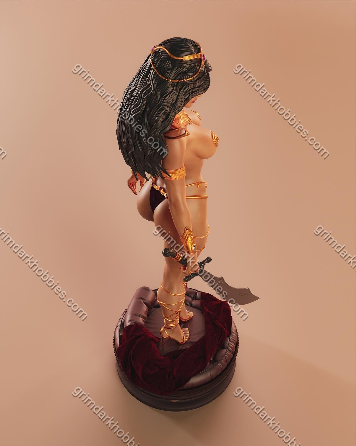 ABE3D Dejah Thoris – 1:10-1:4 Scale Print-to-Order 3D Printed Resin Model Kit