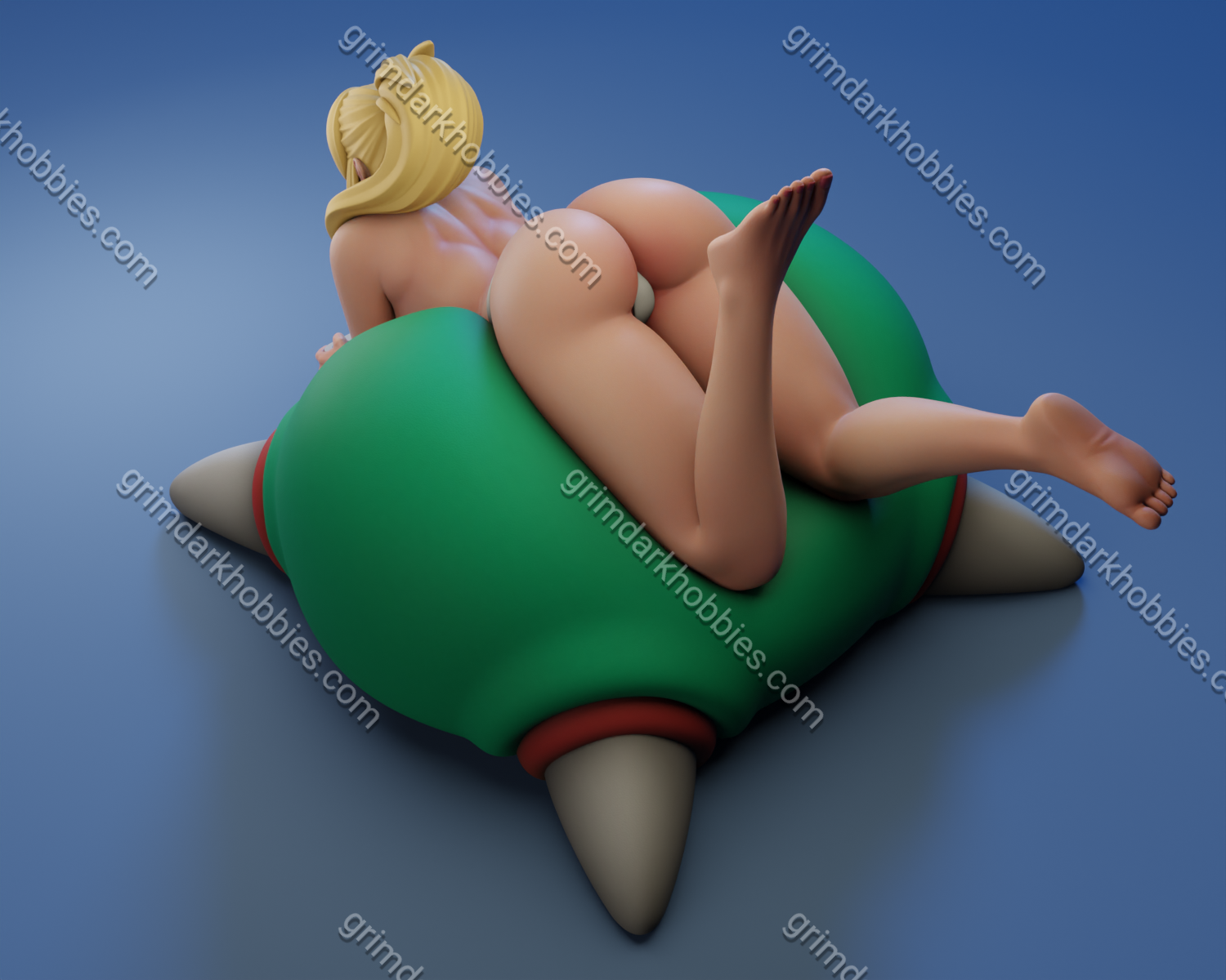 Texelion Relaxed Samus Fan Art – 1:12 Scale Print-to-Order 3D Printed Resin Model Kit