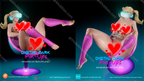 Digital Dark Pin-Ups Gamer Girl 4 – 1:10-1:4 Scale Print-to-Order 3D Printed Resin Model Kit