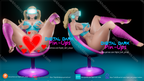 Digital Dark Pin-Ups Gamer Girl 4 – 1:10-1:4 Scale Print-to-Order 3D Printed Resin Model Kit