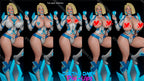 Digital Dark Pin-Ups Emma Frost Fan Art – 1:10-1:4 Scale Print-to-Order 3D Printed Resin Model Kit.