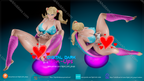 Digital Dark Pin-Ups Gamer Girl 4 – 1:10-1:4 Scale Print-to-Order 3D Printed Resin Model Kit