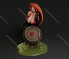 Texelion Femme Fatale Jessica Fan Art – 1:12 Scale Print-to-Order 3D Printed Resin Model Kit