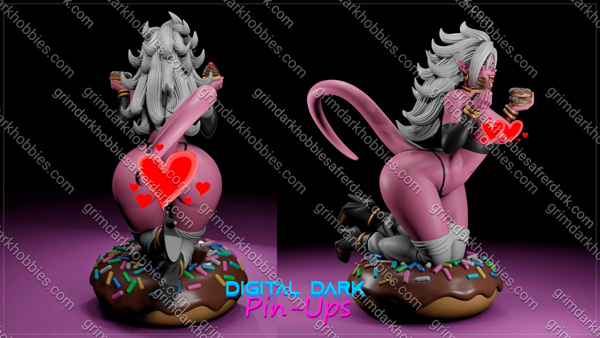 Digital Dark Pin-Ups FUTA Android 21 – 1:10-1:4 Scale Print-to-Order Model