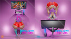 Digital Dark Pin-Up Gamer Girl 4 & 5 Diorama – 1:10-1:4 Scale Print-to-Order 3D Printed Resin Model Kit