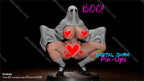 Digital Dark Pin-Ups Boo Ghost Girl Fan Art – 1:10-1:6 Scale Print-to-Order 3D Printed Resin Model Kit