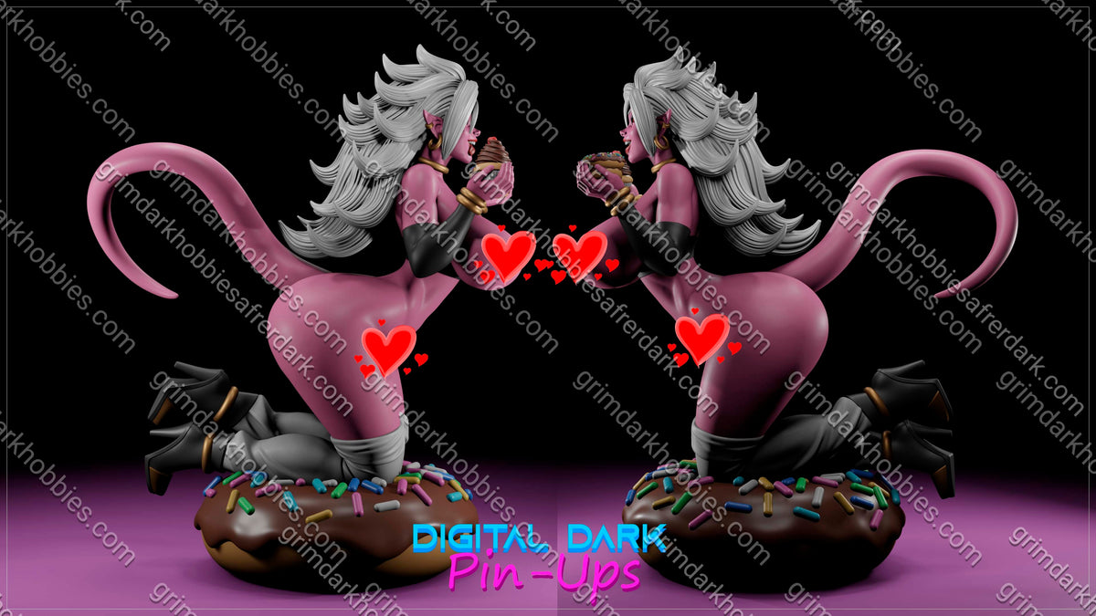 Digital Dark Pin-Ups Android 21 – 1:10-1:4 Scale Print-to-Order Model
