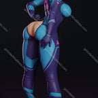 Texelion Samus Zero Suit Malfunction Fan Art – 1:24 Scale Print-to-Order 3D Printed Resin Model Kit