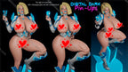 Digital Dark Pin-Ups Emma Frost Fan Art – 1:10-1:4 Scale Print-to-Order 3D Printed Resin Model Kit.