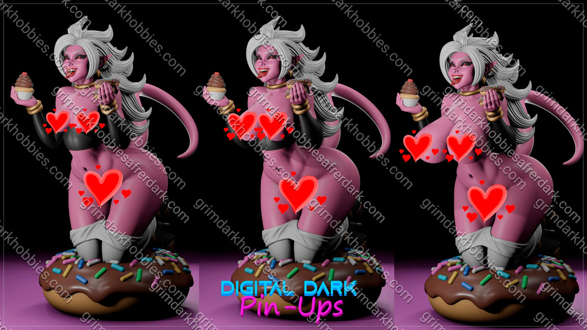 Digital Dark Pin-Ups FUTA Android 21 – 1:10-1:4 Scale Print-to-Order Model