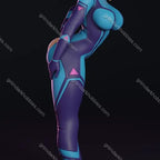 Texelion Samus Zero Suit Malfunction Fan Art – 1:24 Scale Print-to-Order 3D Printed Resin Model Kit