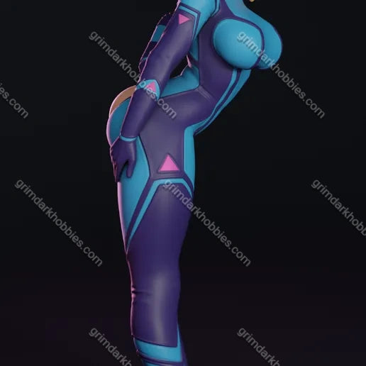 Texelion Samus Zero Suit Malfunction Fan Art – 1:24 Scale Print-to-Order 3D Printed Resin Model Kit