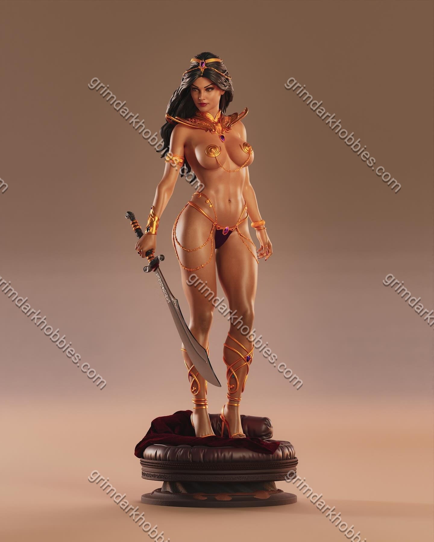 ABE3D Dejah Thoris – 1:10-1:4 Scale Print-to-Order 3D Printed Resin Model Kit