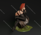 Texelion Femme Fatale Jessica Fan Art – 1:10-1:6 Scale Print-to-Order 3D Printed Resin Model Kit