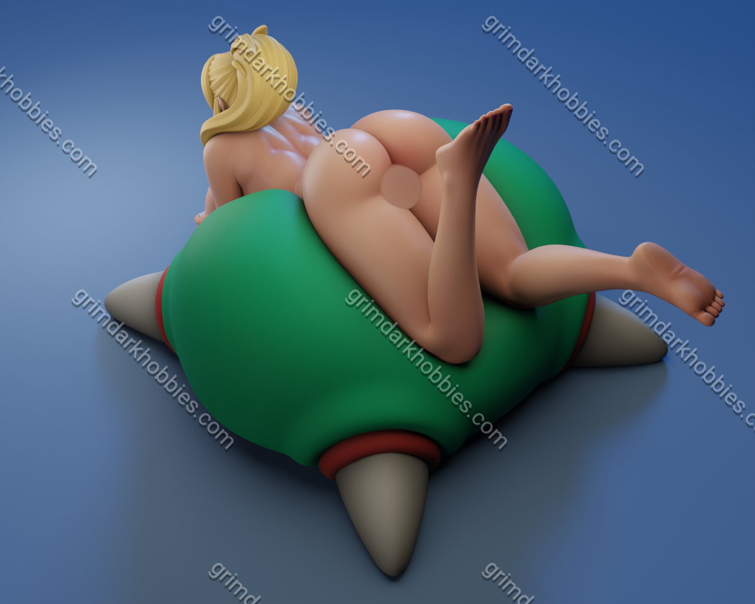 Texelion Relaxed Samus Fan Art – 1:12 Scale Print-to-Order 3D Printed Resin Model Kit
