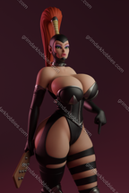 Texelion Dark Mistress Fan Art – 1:10-1:6 Scale Print-to-Order 3D Printed Resin Model Kit