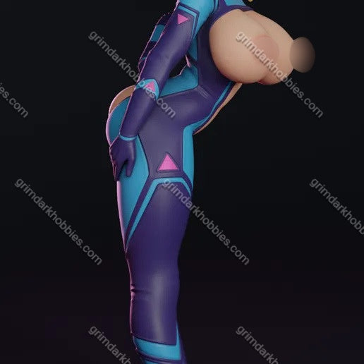 Texelion Samus Zero Suit Malfunction Fan Art – 1:24 Scale Print-to-Order 3D Printed Resin Model Kit
