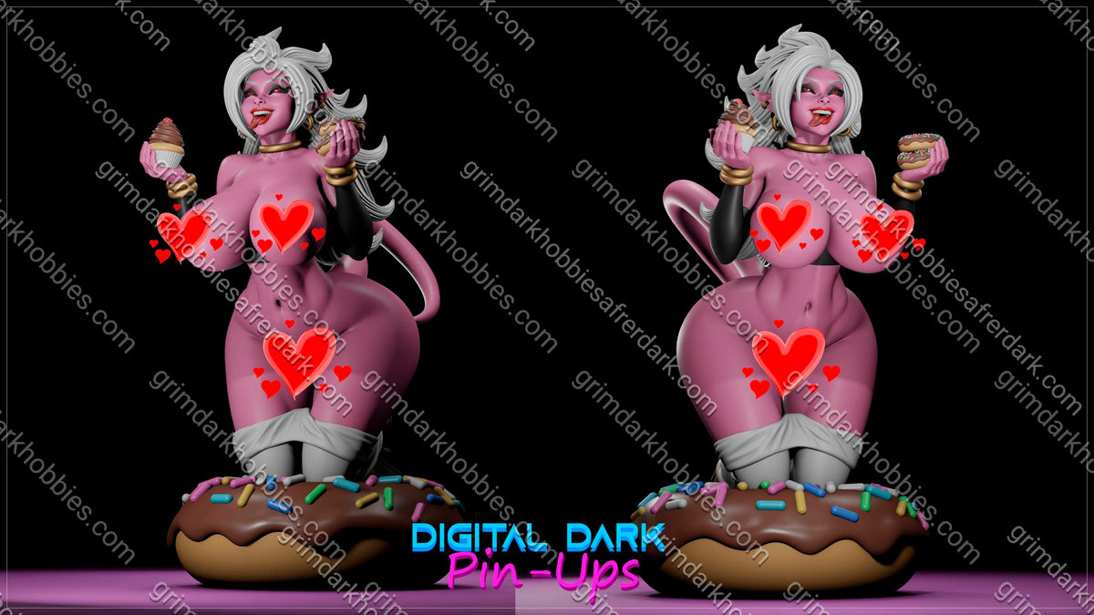Digital Dark Pin-Ups Android 21 – 1:10-1:4 Scale Print-to-Order Model