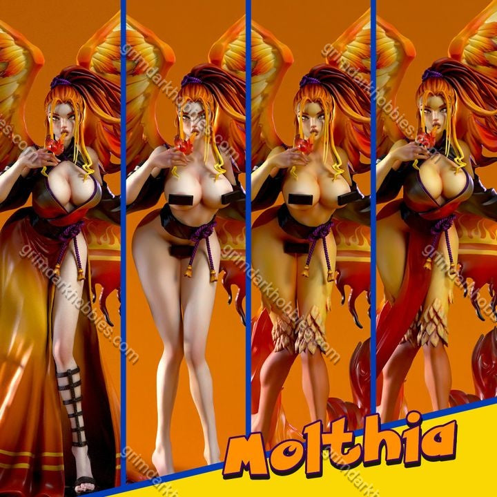 Siryll Molthia Fan Art – 1:10-1:6 Scale Print-to-Order 3D Printed Resin Model Kit