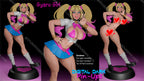 Digital Dark Pin-Ups Gyaru Girl Fan Art – 1:10-1:6 Scale Print-to-Order 3D Printed Resin Model Kit