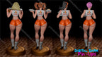 Digital Dark Pin-Ups Hooters Girls Fan Art – 1:10-1:6 Scale Print-to-Order 3D Printed Resin Model Kit