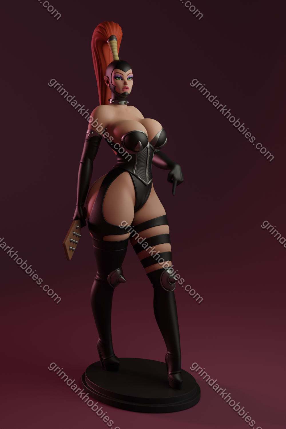 Texelion Dark Mistress Fan Art – 1:10-1:6 Scale Print-to-Order 3D Printed Resin Model Kit